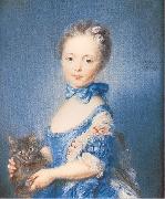 PERRONNEAU, Jean-Baptiste A Girl with a Kitten
